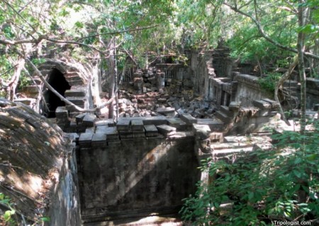 Overlooking Beng Mealea Temple outside Siem Reap, Cambodia.