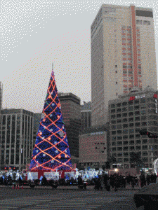 Christmas Tree in Seoul Plaza, South Korea
