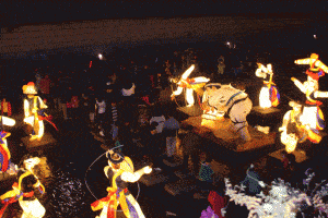 The Crowd at the 2010 Seoul Lantern Festival in South Korea