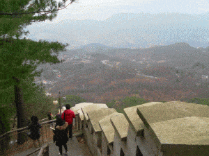 The view from Seoul fortress.
