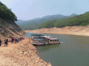 Cheongpyeongsa Temple dock and the start of your hike.