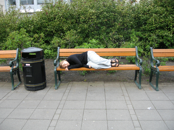 If you don't book ahead, you might end up sleeping on a bench.