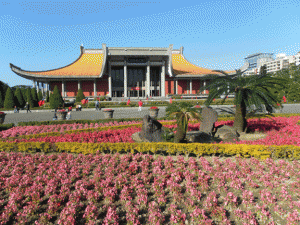 The back gardens of the Sun Yat-Sen Memorial Hall.