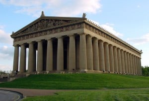 Nashville's full-size replica of the Parthenon is one of the oddest attractions in all of the USA.
