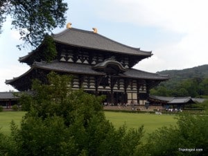 The main hall at Todaiji, the largest wooden building in the world.