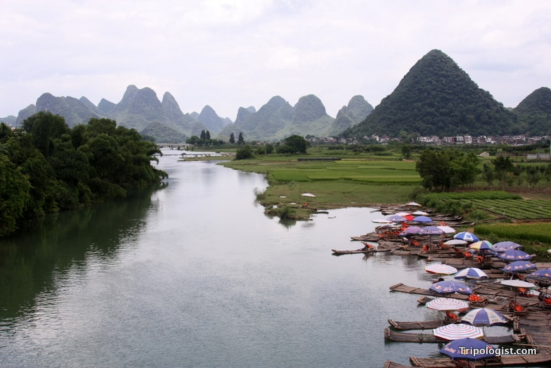 The area around Yangshuo, China, is perfect for a bike ride.