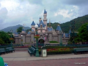 Cinderella's Castle at Hong Kong Disneyland.