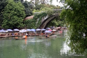 The beautiful 500-year old Yulong Bridge.