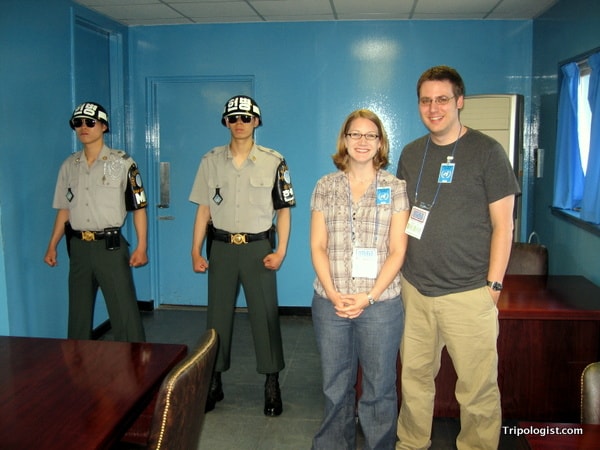 Visiting the Korean DMZ and standing in North Korea is impossible without taking a group tour. The Pros and Cons of taking a group tour.
