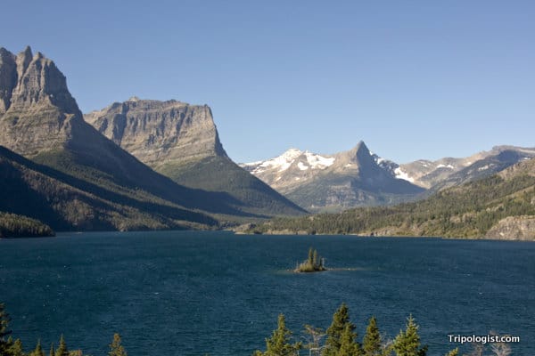 Wild Goose Island in St. Mary's Lake is one of the most photographed spots at Glacier National Park.