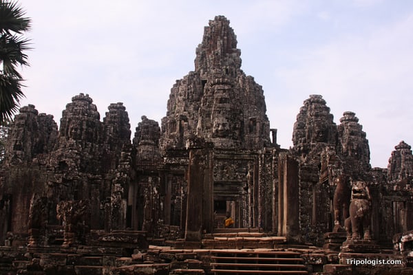 The majestic Bayon Temple at Angkor Thom in Siem Reap, Cambodia.