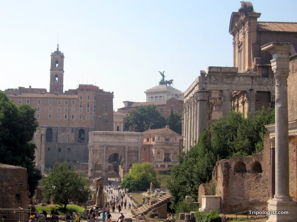 The ancient Roman Forum is definitely worth visiting when in Rome, Italy.