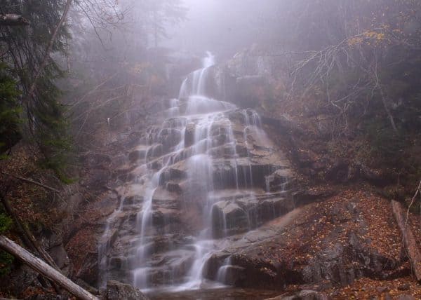 Cloudland Falls in Franconia Notch State Park, New Hampshire