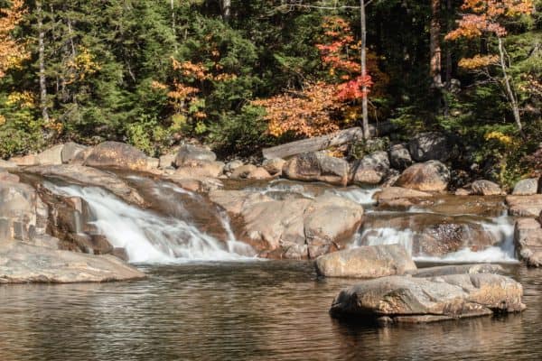 Lower Falls - Waterfall on the Kancamagus Highway