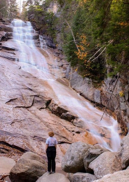 Ripley Falls is a beautiful White Mountain Waterfall